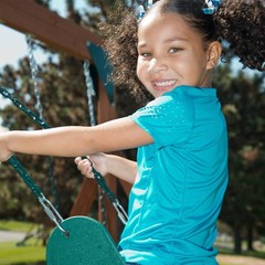 WS 5100 2 Pack of Green Swing Seats with Ring/Trapeze Combo Swing Swing Set R…