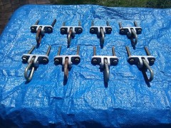 Lot (8) Heavy Duty Playground Swing Hanger with Mounting Hardware Lag Bolts