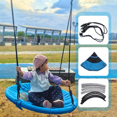 65 FT Ninja Warrior Obstacle Course Swing Set for Kids with 12 Obstacles,Playset