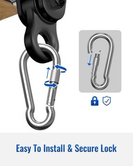 Heavy Duty Swing Hangers, Indoor-Outdoor Hooks, 2-Pack