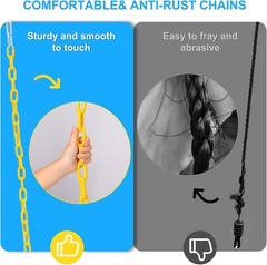40-inch disc tree swing, 1000 lbs, equipped with heavy-duty rust-resistant chain