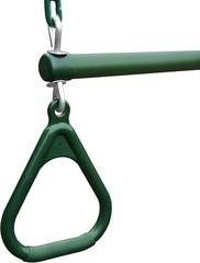 Outdoor Trapeze Assembly with Rings – Perfect for Ages 3-11 – 125 lbs Capacity