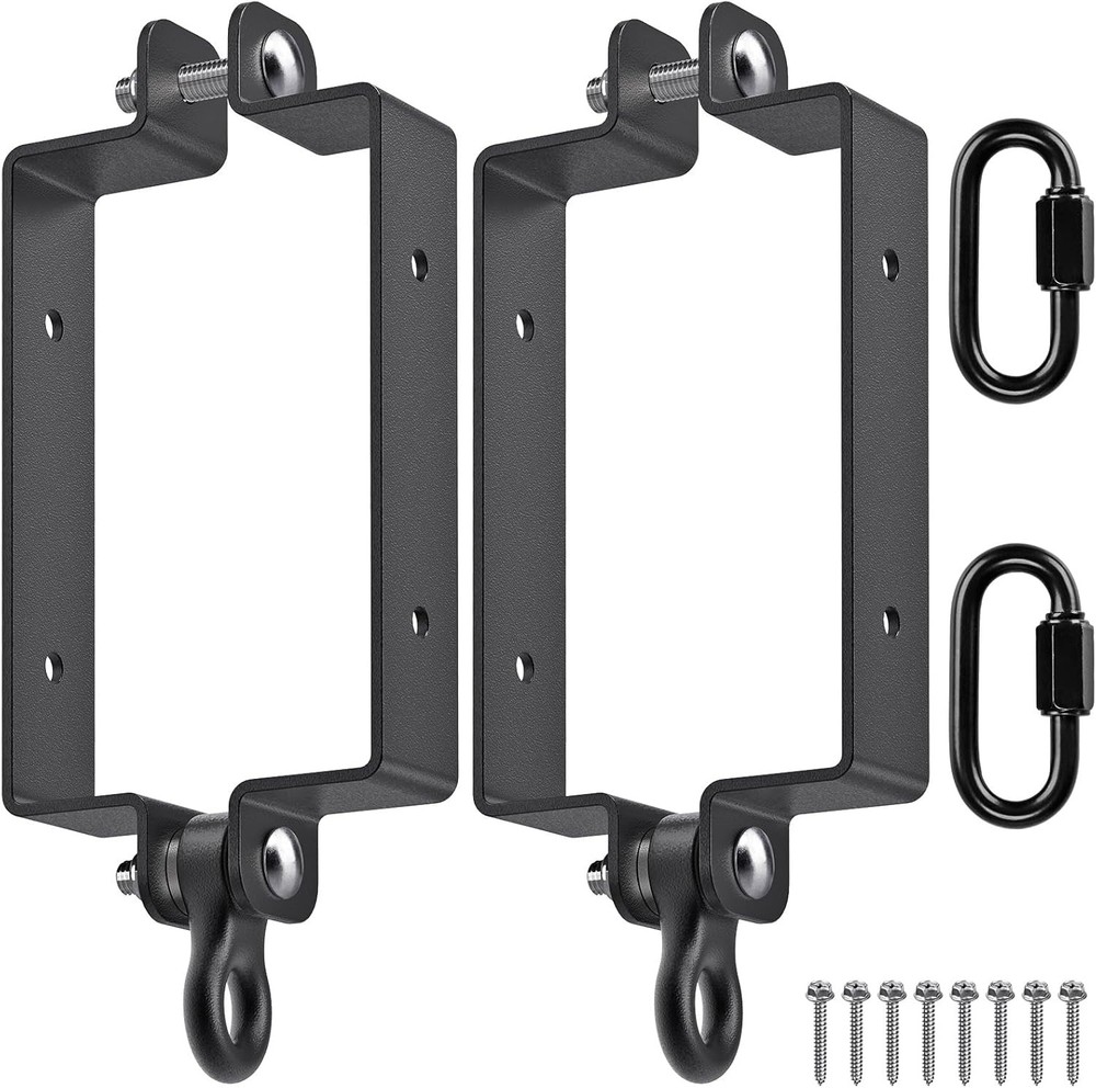 Heavy Duty Swing Hangers, 800lb Capacity Swing Set Accessories for 4×6 Wood B…