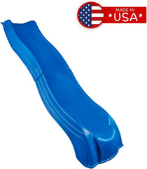Ws 5032 Olympus Wave Slide 2Piece Plastic Slide for 5′ Decks, Blue
