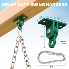 Heavy Duty Swing Sets Bracket Kit, Including 2 A-Frame Swing Set Brackets and 4