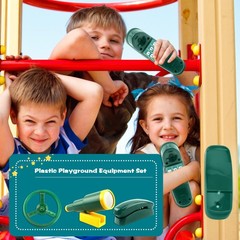 Playground Accessories Swingset Steering Wheel Plastic Telescope Telephone Sw…