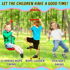 Ninja Warrior Obstacle Course for Outside – 12 Obstacle ,Ninja Slackline (2×5…