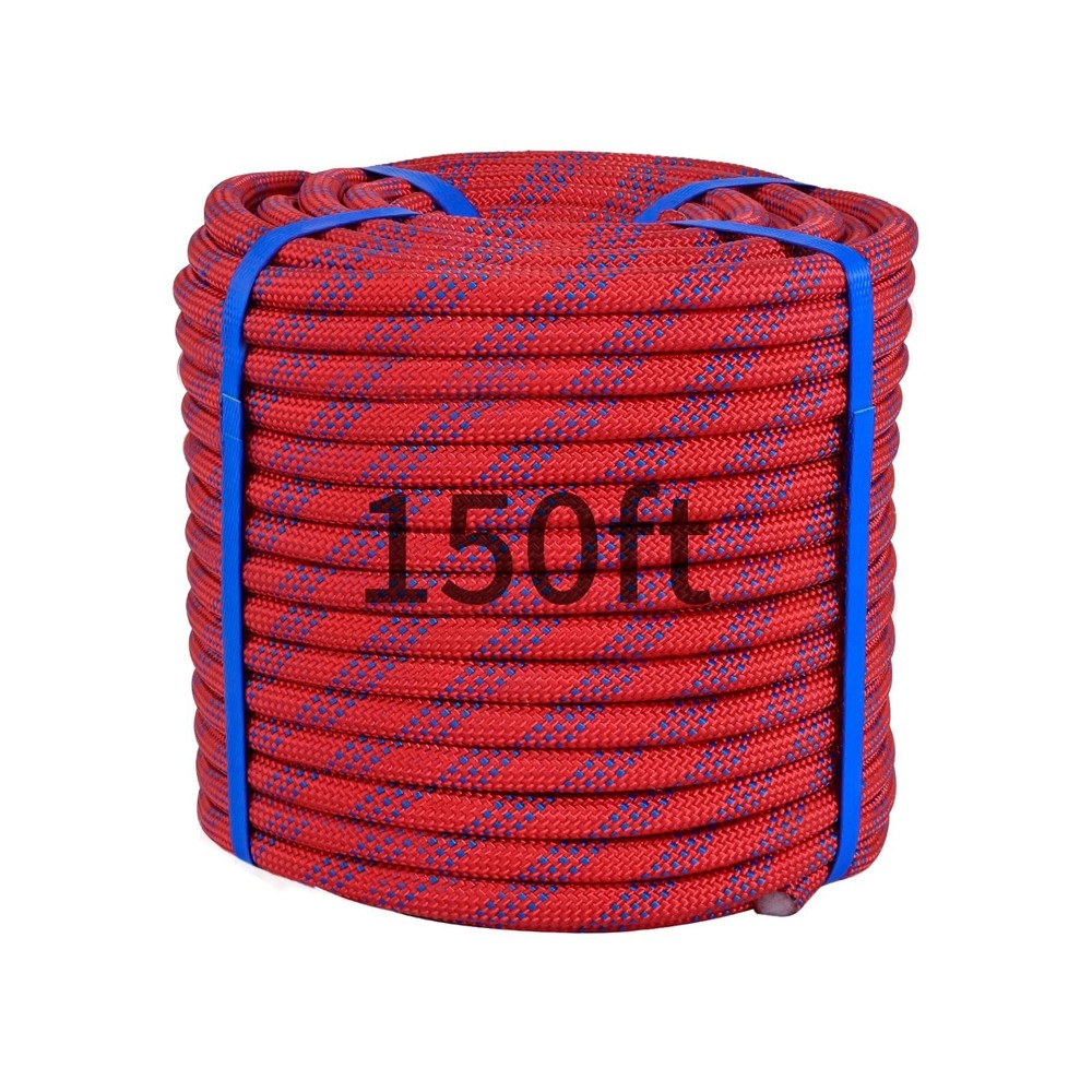 150Ft 1/2 Inch Heavy Duty Climbing Rope – for Tree Swing, Pulling, Outdoor & …
