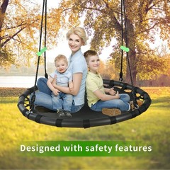 40 inch Diameter Saucer Swing – 1 Inch Diameter&1MM Thick Sturdy Steel Frame …