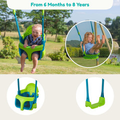Toys Baby Swing – Comfy Toddler Swing Seat, Kids Outdoor Toys, Quadpod Adjustabl