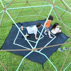 13ft Kids Dome Climber for Outdoor Play – 1000LB Rust Resistant Steel w/ Hammock