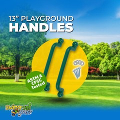 SWING SET STUFF 13″ PLAYGROUND HANDLES GREEN (PAIR) backyard child park fun 0008