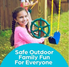 Pirate Ship Wheel Steering Playground Accessories for Kids Outdoor Playhouse DIY