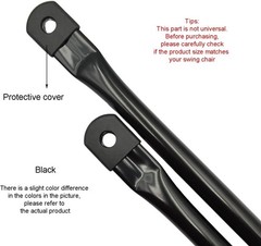 31.5″ Garden Swing Replacement Rods – Sturdy Black Metal for Optimal Balance