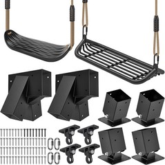 Swing Set Brackets, Heavy-Duty A-Frame Set Hardware, with 2 A-Frame Swing Bracke