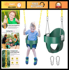 Toddler Swing – High Back Full Bucket Baby Swing Set, 330lb Capacity, Safety Des