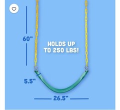 Lovely Snail Toddler Swing Outdoor Swing Single Swing for Kids Playground