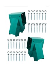 HANDYGO Swing Set Brackets – Heavy Duty Steel Swing Kit, 2 DIY Wooden Swing H…