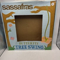 NEW Sassafras Butterfly Tree Swing Kids Outdoor Fun Rope Seat Backyard Play NIB