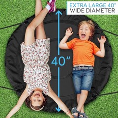 Saucer Swing with Tree Hang Kit, 40” Outdoor Tree Swing, 2 Adjustable Hanging…