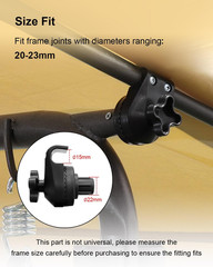 2Pcs Porch Patio Swing Fittings to Attach Canopy to Frame, Garden Plastic Replac
