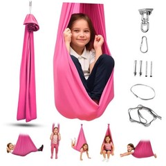Sensory Swing for Kids and Adults. Indoor and Outdoor Therapy – or Blue Pink