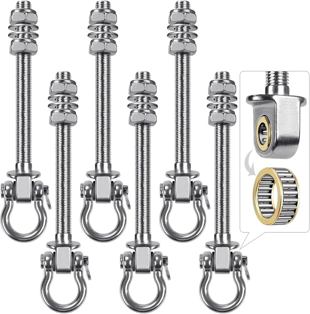 Benelabel Heavy Duty Swing Hangers with Bearings – Set of 6 Stainless Steel 304