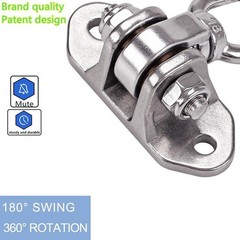 Heavy Duty Swing Hanger Stainless Steel 304 Antirust,1200 lb Capacity 360° Si…