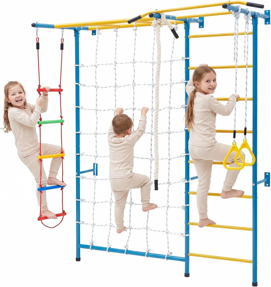 VEVOR Indoor Jungle Gym 7-in-1