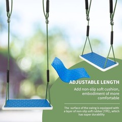 Heavy Duty Swing Seat Non-Slip with Tree Rope Adjustable Swing Set Accessorie…