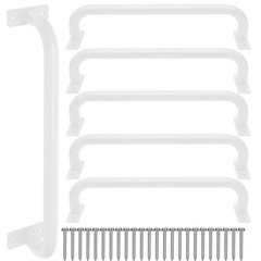 17 Inch 6 Pieces White Metal Safety Handles for Playground – Swing Set Access…