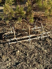 Vintage 1950’s Steel 2-Seater Car 5ft X 2ft School Playground Equipment