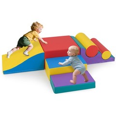 7 PCS Toddler Climbing Blocks w/Hook & Loop Fasteners, Gift for 1+ Baby