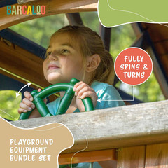 Playground Accessories for Kids Outdoor Playset Kids Pirate Telescope, Steering
