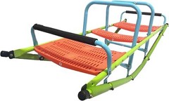 Kid’s Metal Rocking Seesaw Teeter Totter w/Handlebars Weather Resistant Backyard
