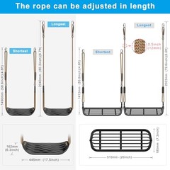 Heavy Duty Swing Set Kit – Reinforced A-Frame Brackets & 4 Hangers, DIY Swing
