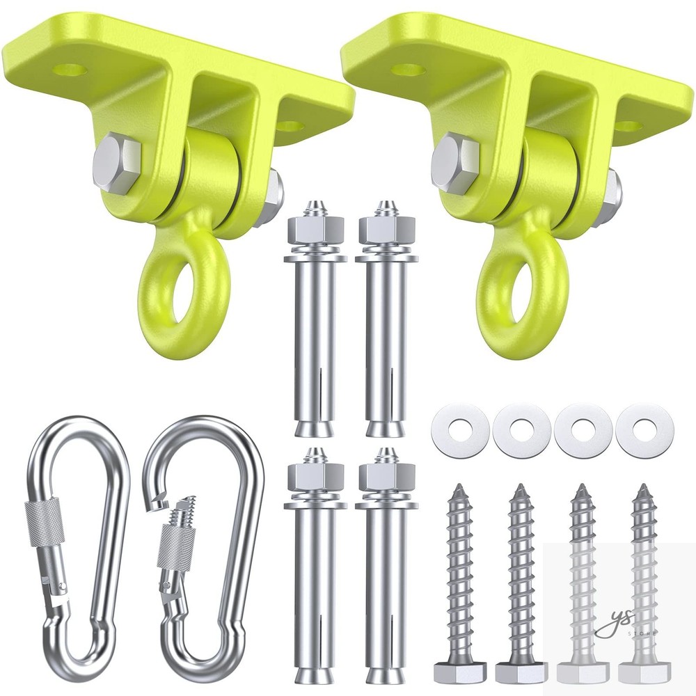 Swing Hangers for Wooden Sets Pack of 2 Heavy Duty Swingset Hardware with Lockin