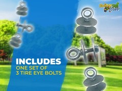 SWING SET STUFF INC. HEAVY-DUTY TIRE SWIVEL KIT YELLOW boy girl outdoor toy 0303