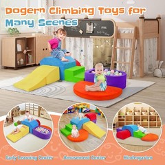 6 PCS Foam Climbing Blocks for Toddler Growth – Safe Indoor Play Set