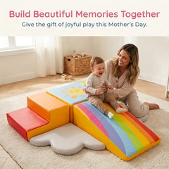 Foam Climbing Blocks 6-Piece Set – Indoor Climbing Toys for Toddlers Ages 1 to 4