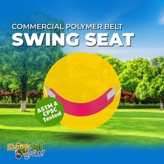 SWING SET STUFF POLYMER BELT SEAT PINK wooden playground accessory backyard 0130