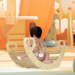 Montessori Arch Climber for Toddlers, Natural Wood, 33″L x 18″W