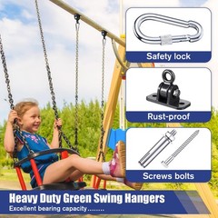 6 Sets of Robust Swing Hangers for Wooden Concrete Set with Swing Hooks Screw…
