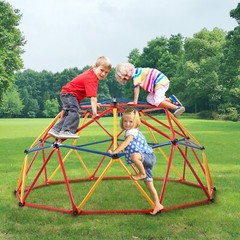 Kids Geometric Dome Climber Play Set Gym Steel Frame Toddler Outdoor Playground