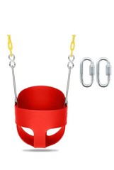 LALAHO Heavy-Duty High Back Full Bucket Toddler Swing Seat with Chain Assembled