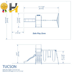 Tucson Cedar Wooden Swing Set by Backyard Discovery for Ultimate Outdoor Fun