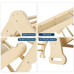 Triangle Set ,Baby Climbing Toys Wooden Climbing Set Indoor Jungle Gyms Toddlers