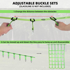 Climbing Net for Kids Outdoor,Climbing Cargo Net Kids Playground,Ninja Line Acce