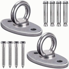 Heavy Duty Stainless Steel Swing Hanger for Home Gym – 2800 lbs Capacity, 2 Pcs