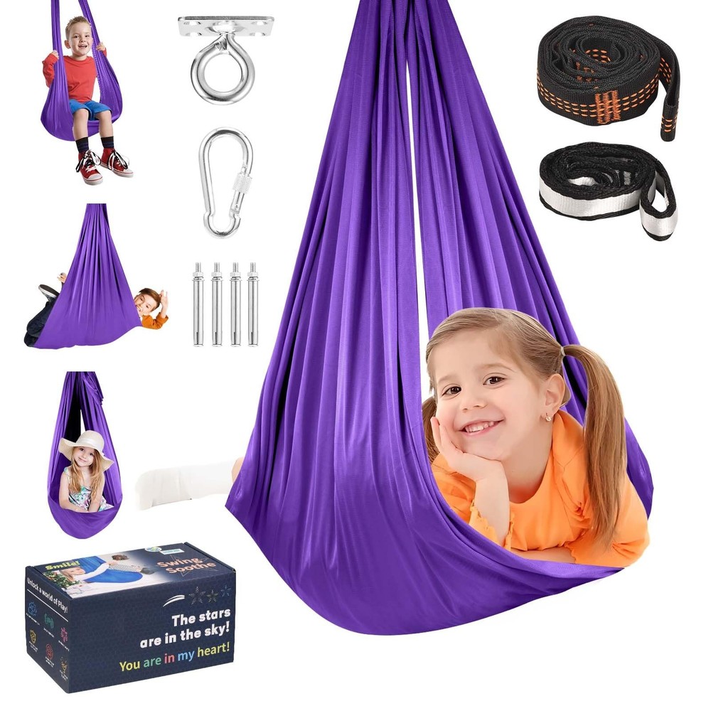 Sensory Joy Swing for , Elastic and Soft Fabric Therapy Swing for Autism, ADH…